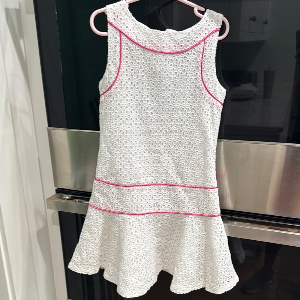 Laundry By Shelli Segal White and Pink Kids Formal Dress